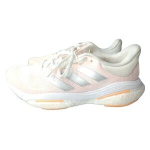 Adidas Solar Glide 5 Women's Size 8.5 Shoes White Silver Orange Boost